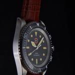 Leather Watch In Black