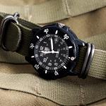 Leather Watch In Black